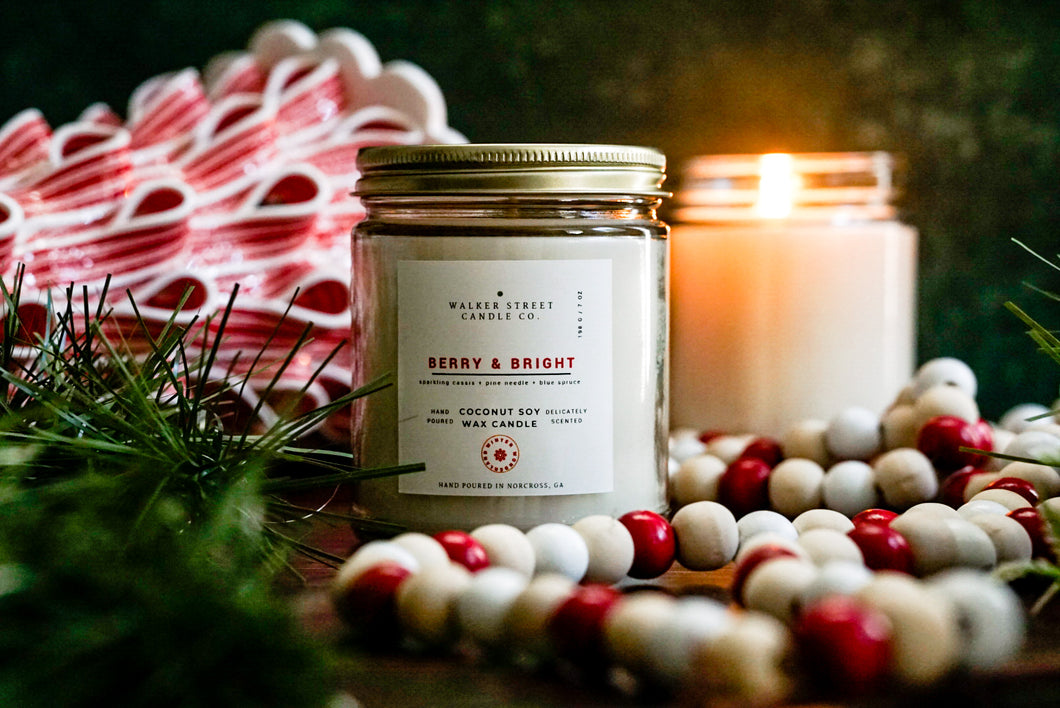 Berry and Bright Candle